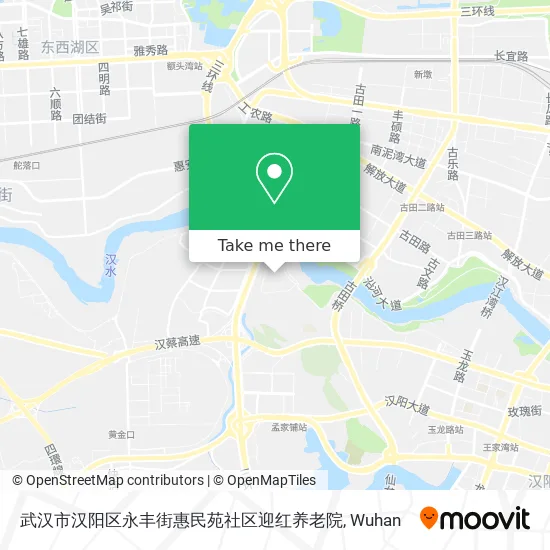 武汉市汉阳区永丰街惠民苑社区迎红养老院 map