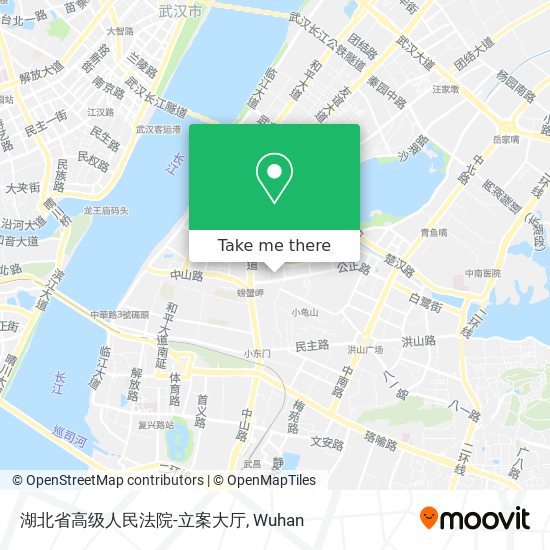 湖北省高级人民法院-立案大厅 map