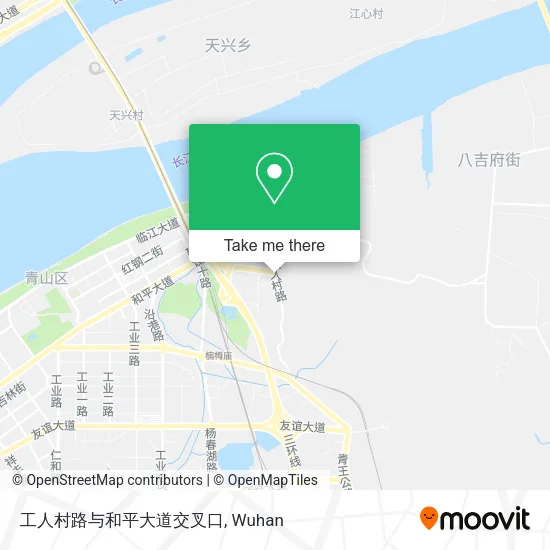 工人村路与和平大道交叉口 map
