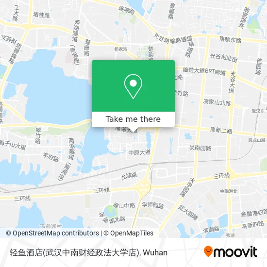 轻鱼酒店(武汉中南财经政法大学店) map