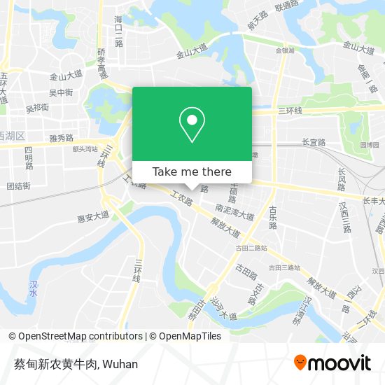 蔡甸新农黄牛肉 map