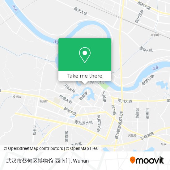 武汉市蔡甸区博物馆-西南门 map