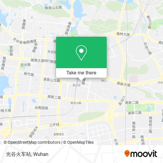 光谷火车站 map