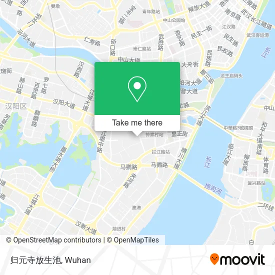 归元寺放生池 map