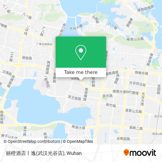 丽橙酒店丨逸(武汉光谷店) map