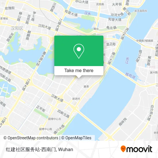 红建社区服务站-西南门 map