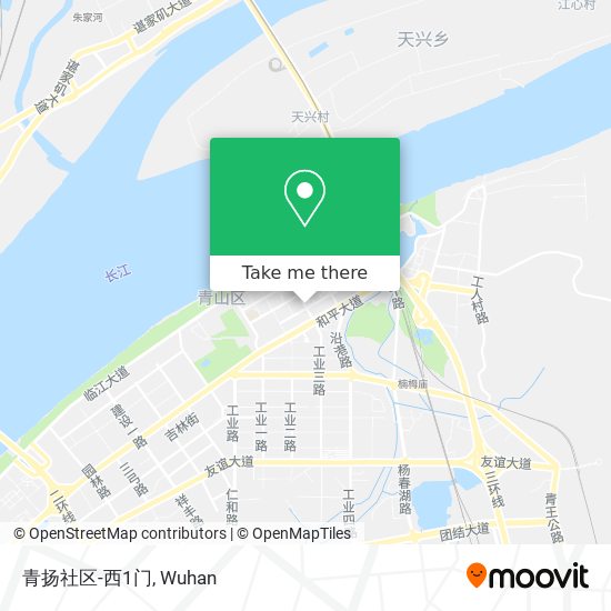 青扬社区-西1门 map