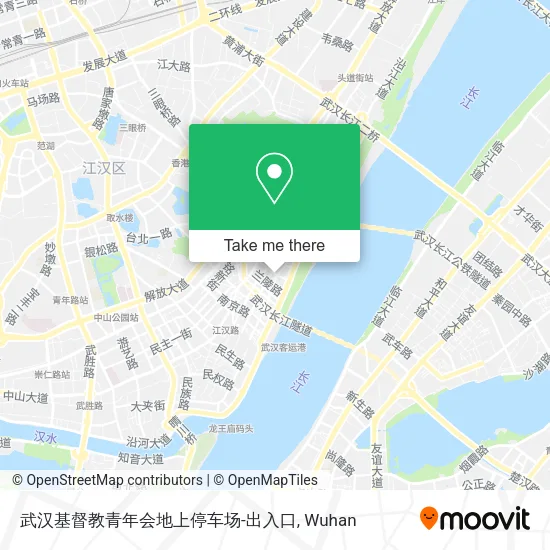 武汉基督教青年会地上停车场-出入口 map