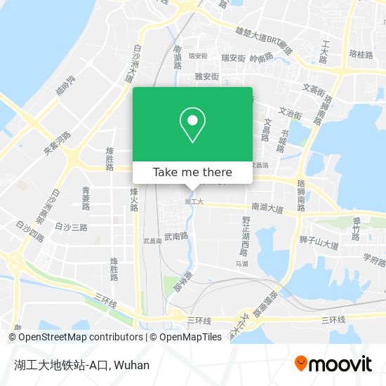 湖工大地铁站-A口 map