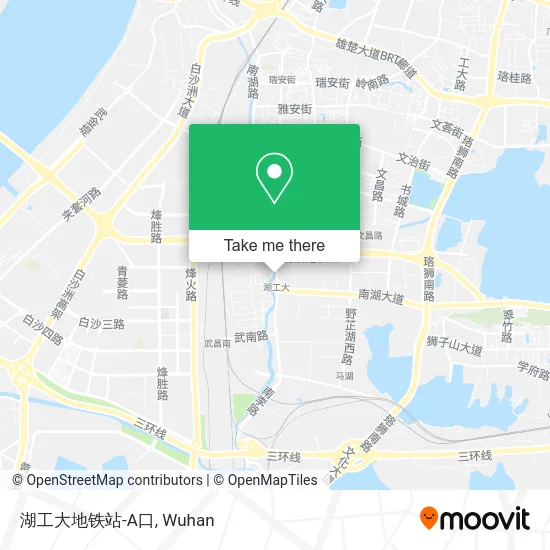 湖工大地铁站-A口 map