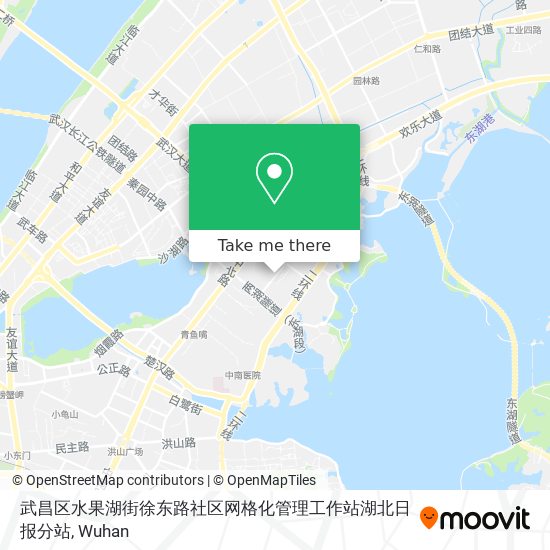 武昌区水果湖街徐东路社区网格化管理工作站湖北日报分站 map