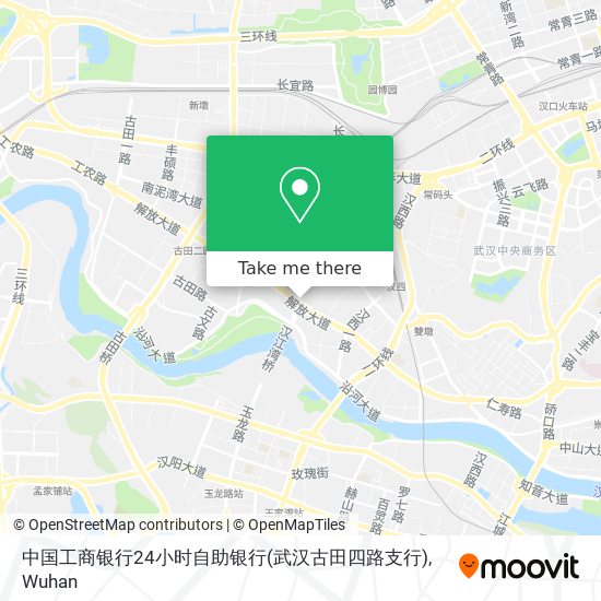 中国工商银行24小时自助银行(武汉古田四路支行) map