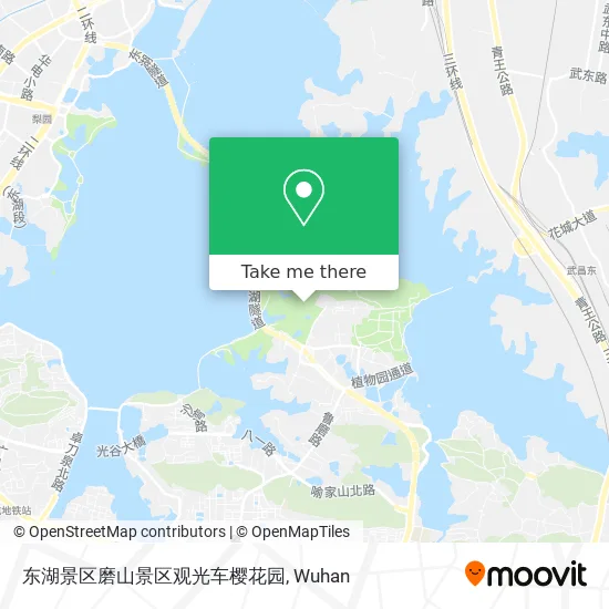 东湖景区磨山景区观光车樱花园 map
