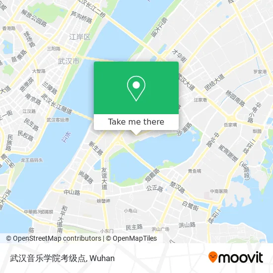 武汉音乐学院考级点 map