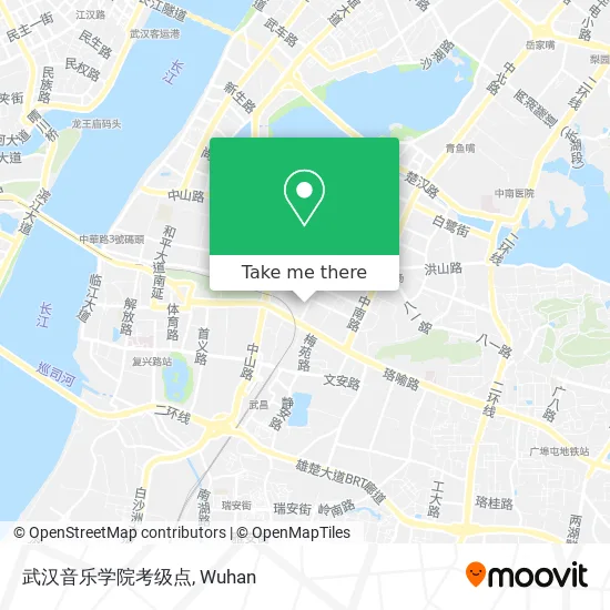 武汉音乐学院考级点 map