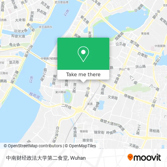 中南财经政法大学第二食堂 map