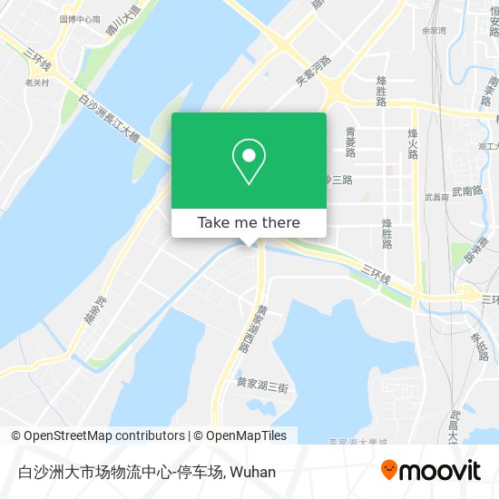 白沙洲大市场物流中心-停车场 map