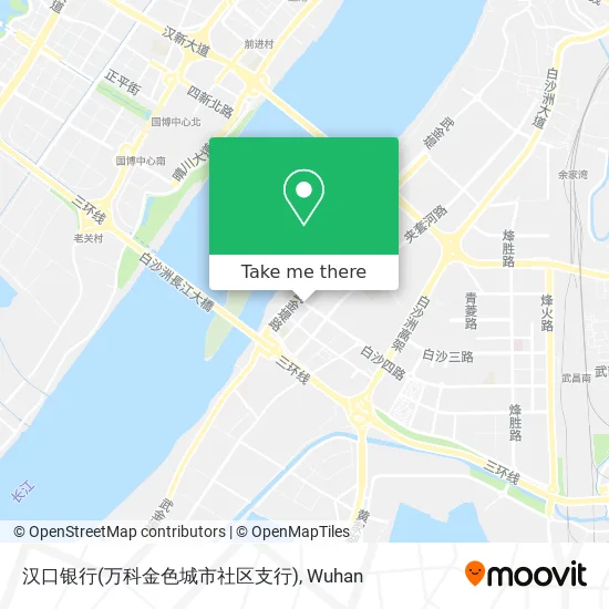 汉口银行(万科金色城市社区支行) map