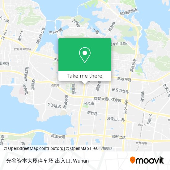 光谷资本大厦停车场-出入口 map