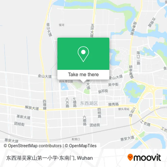 东西湖吴家山第一小学-东南门 map