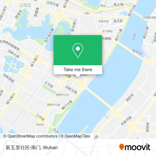 新五里社区-南门 map