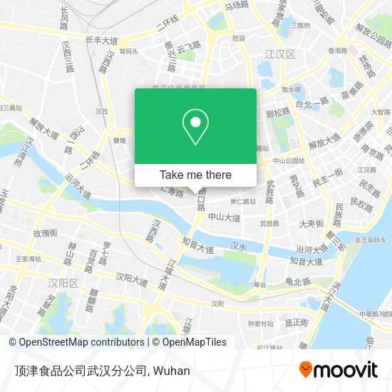顶津食品公司武汉分公司 map