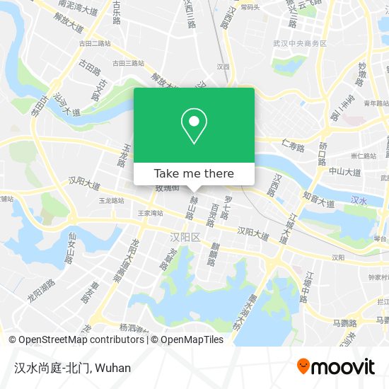 汉水尚庭-北门 map