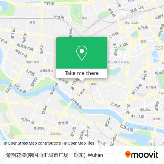 How To Get To 紫荆花漆 南国西汇城市广场一期东 In 硚口区by Bus Or Metro