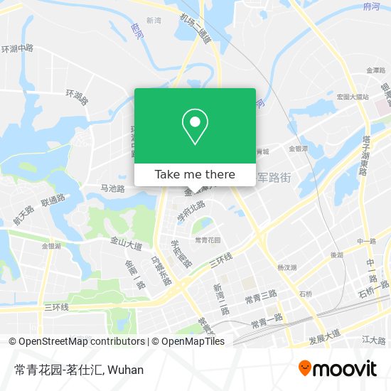 常青花园-茗仕汇 map