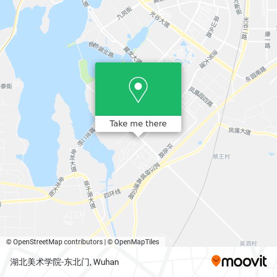 湖北美术学院-东北门 map