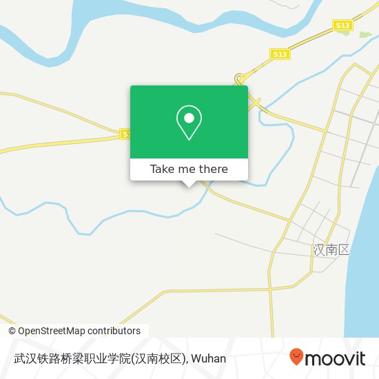 武汉铁路桥梁职业学院(汉南校区) map