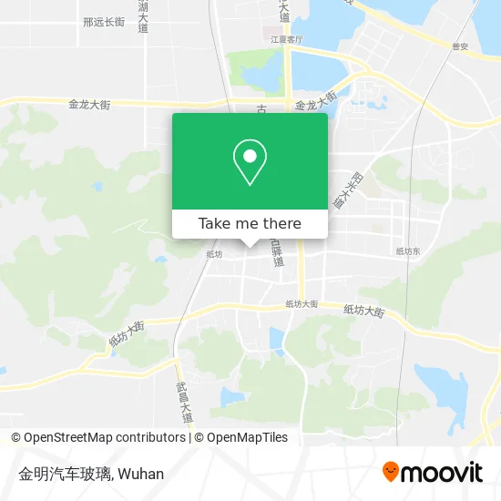 金明汽车玻璃 map