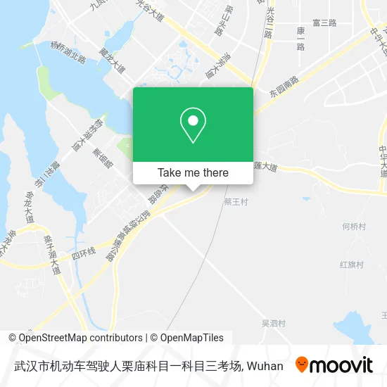 武汉市机动车驾驶人栗庙科目一科目三考场 map