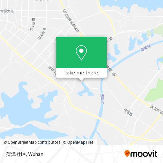 蒲潭社区 map