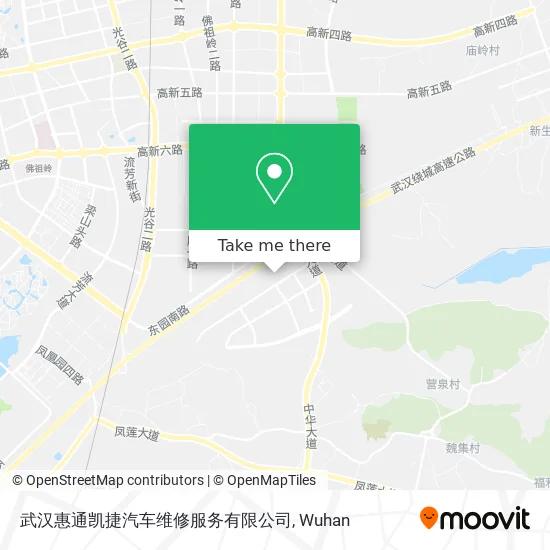 武汉惠通凯捷汽车维修服务有限公司 map