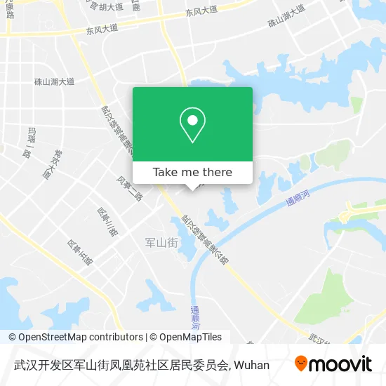 武汉开发区军山街凤凰苑社区居民委员会 map