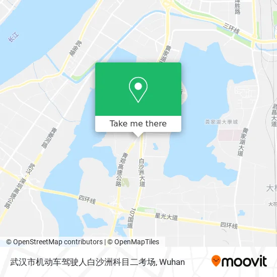 武汉市机动车驾驶人白沙洲科目二考场 map