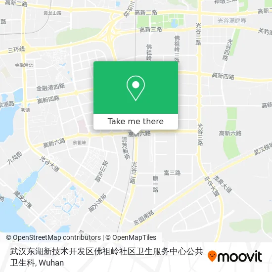 武汉东湖新技术开发区佛祖岭社区卫生服务中心公共卫生科 map