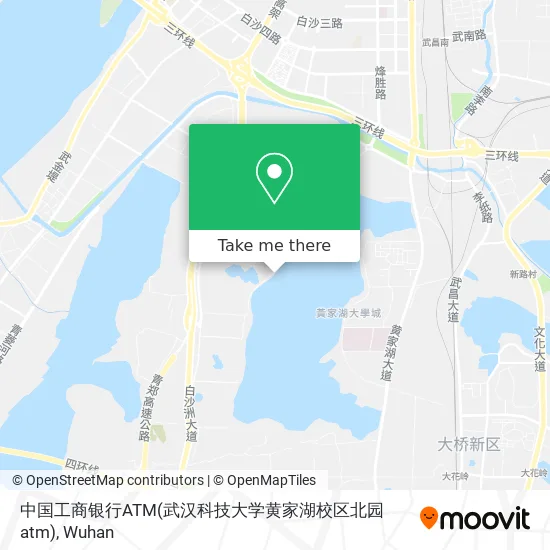 中国工商银行ATM(武汉科技大学黄家湖校区北园atm) map