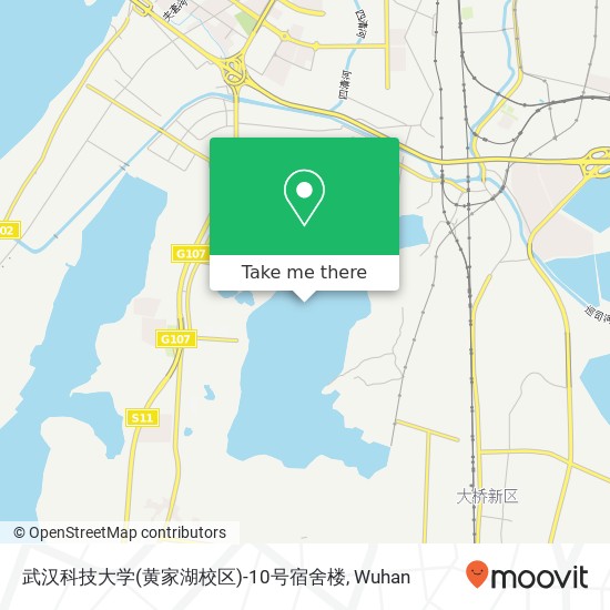 武汉科技大学(黄家湖校区)-10号宿舍楼 map