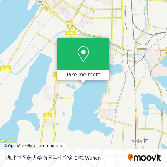 湖北中医药大学南区学生宿舍-2栋 map