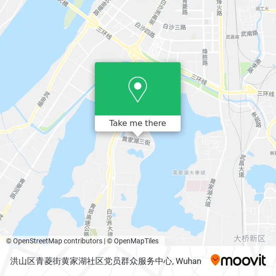 洪山区青菱街黄家湖社区党员群众服务中心 map