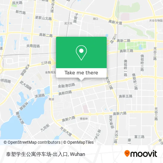 泰塑学生公寓停车场-出入口 map