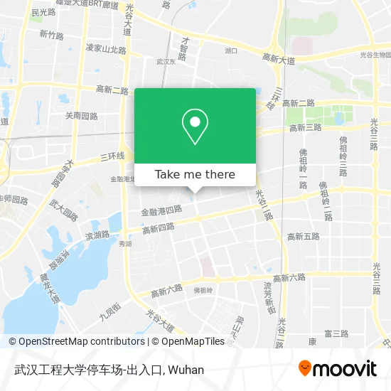 武汉工程大学停车场-出入口 map
