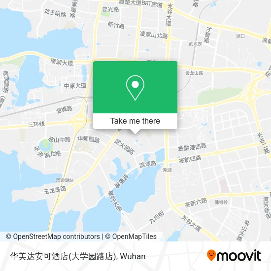 华美达安可酒店(大学园路店) map