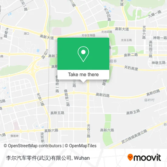 李尔汽车零件(武汉)有限公司 map