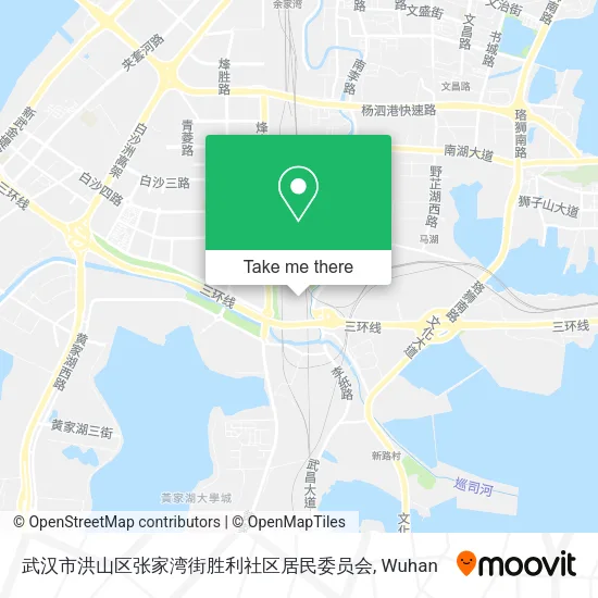 武汉市洪山区张家湾街胜利社区居民委员会 map