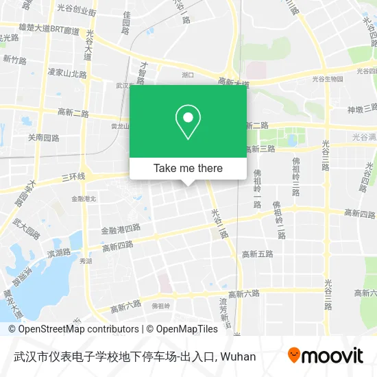 武汉市仪表电子学校地下停车场-出入口 map