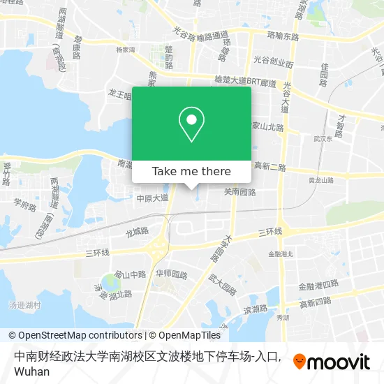 中南财经政法大学南湖校区文波楼地下停车场-入口 map