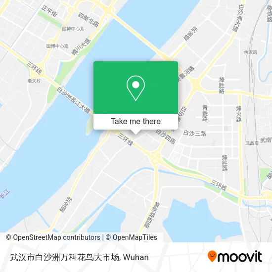 武汉市白沙洲万科花鸟大市场 map